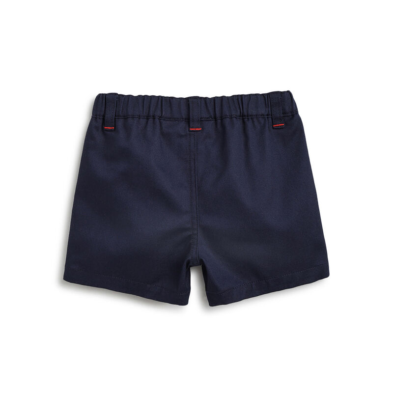 Boys Dark Blue Polo with Short Pants image number 3
